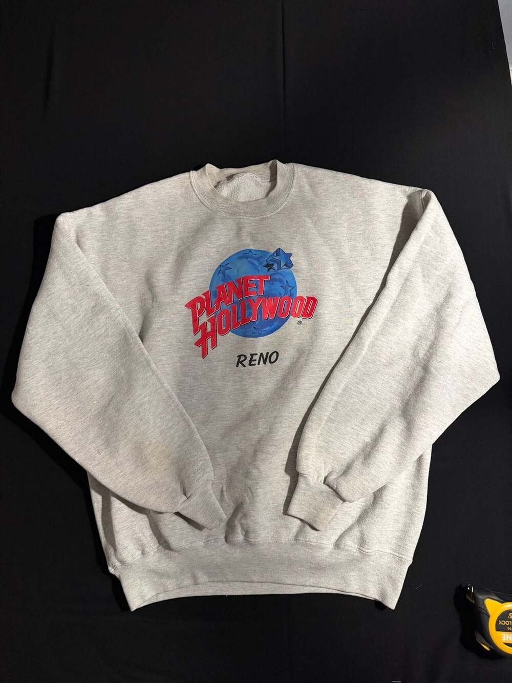 Vintage Planet Hollywood Reno Heather Gray Crewneck Sweatshirt